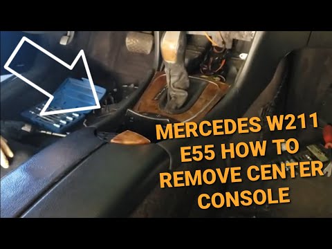 2003-2004 MERCEDES W211 E500 E320 E55 HOW TO REMOVE CENTER CONSOLE