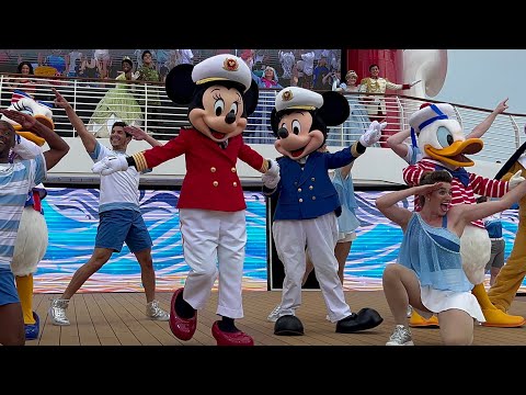 FIRST EVER ‘Set Sail on a Wish’ Sail Away Deck Party [FULL SHOW] | Disney Wish