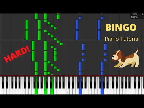BINGO Piano Tutorial HARD