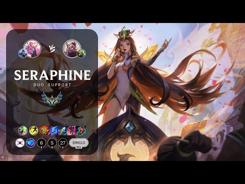 Seraphine Support vs Rakan - KR Challenger Patch 13.12