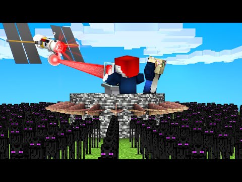 1000 MINI ENDERMAN gegen UNSERE BASE! - Minecraft