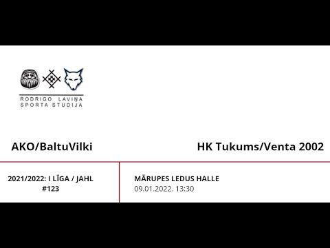 2021/2022: JAHL: AKO/Baltu Vilki - HK Tukums/Venta 2002  / 09.01.2022.