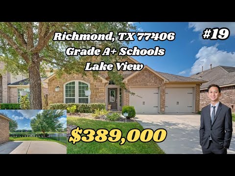 #19 Richmond - NHÀ PERRY HOMES CÓ LAKE VIEW - THUẾ RẺ 2,5% - TRƯỜNG HỌC A+