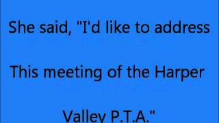 HARPER VALLEY PTA Lyrics(The Best Version On youtube!!)