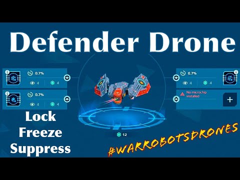 #WarRobotsDrones - One Bot Hangar ep.4 Defender Drone, Lock, Freeze, Suppress.