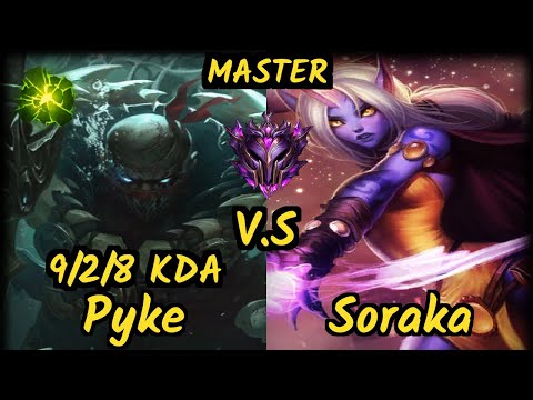 Promisq (PYKE) vs SORAKA - 9/2/8 KDA BOTTOM SUPPORT GAMEPLAY - EUW Ranked MASTER
