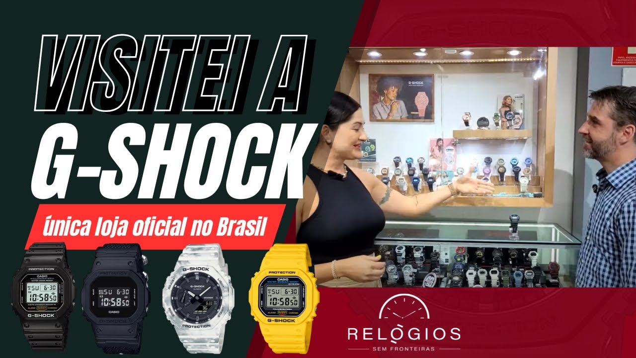 Visitei a Boutique da G-Shock. Conhecendo os modelos e a sua história.