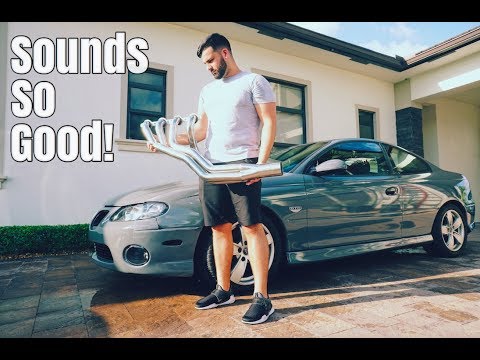 Pontiac GTO Header/X-Pipe Install! Super Loud LS!
