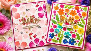 NEW Hero Arts You’ve Got a Friend Makes the HAPPIEST Rainbow Floral Cards EVER 🌈