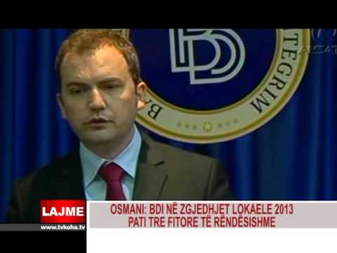 BUJAR OSMANI: BDI NË ZGJEDHJET LOKALE 2013 PATI TRE FITORE TË RËNDËSISHME