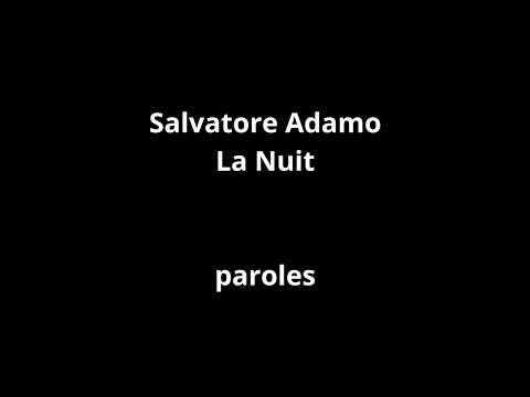 La Nuit - Salvatore Adamo
