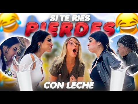 SI TE RÍES PIERDES CON LECHE 🥛 😱 Lele Pons y Nicole Garcia | Kimberly Loaiza