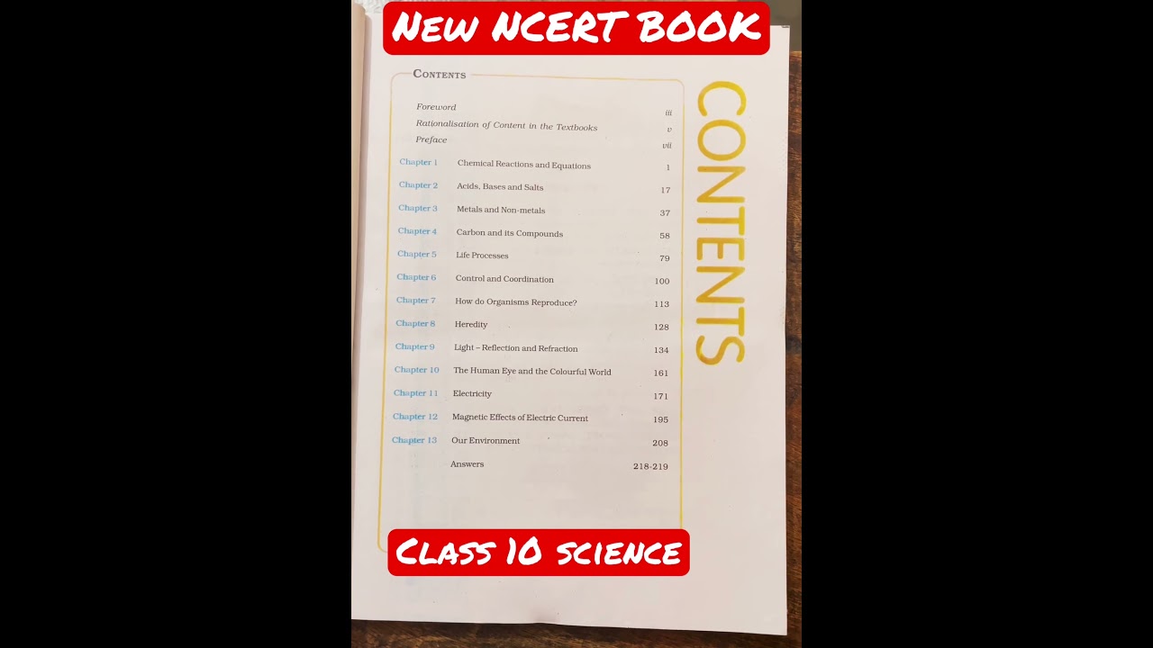 New Ncert book for class 10 science session 2023-24 #science #ncertscience #class10