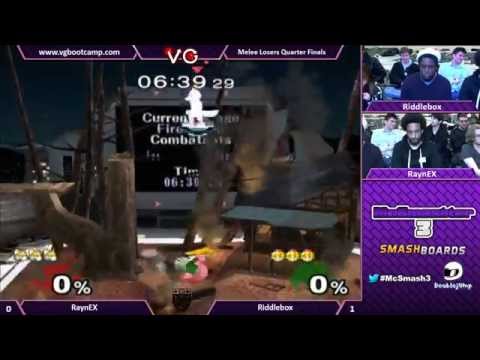McSmashter 3 - RaynEX (Fox) Vs. Riddlebox (Peach) - Losers Quarters