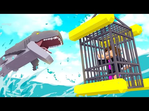 ATACADOS POR TUBARÕES no MINECRAFT !! - Raft #02