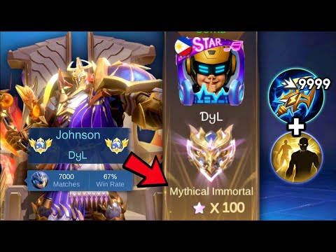 TOP GLOBAL JOHNSON BEST BUILD FOR MYTHICAL IMMORTAL RANK FULL GAMEPLAY!! (No cut, no edit) - MLBB