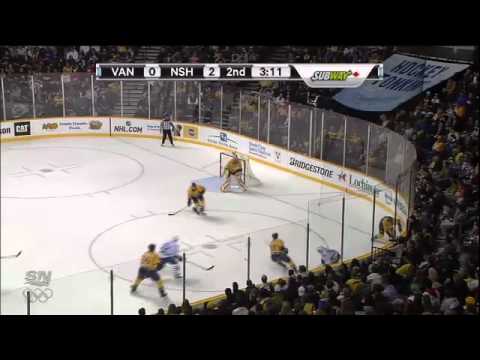 Vancouver Canucks vs Nashville Predators Game Highlights February 21st 2012