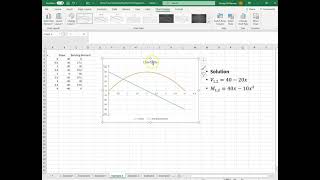 Video 8 Plotting the SF and BM diagram for Example 2 using Excel