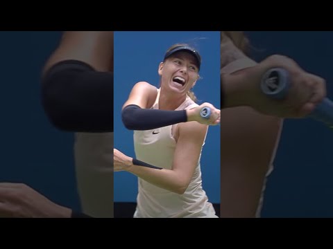 , title : 'Maria Sharapova hits 2 LEFTY forehands in stunning point! 👀'