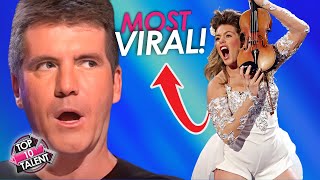 Top 10 Most VIRAL Auditions on Britain's Got Talent RANKED!