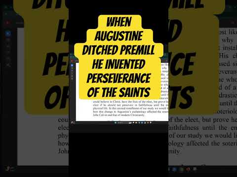 Augustine Is To Blame For Perseverance Of The Saints 1   #shorts #calvinism #augustine #perseverance