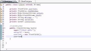 Intermediate Java Tutorial - 50 - Creating the GUI for the Client