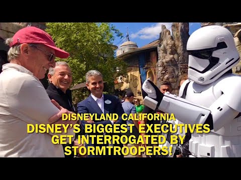 Disney CEO Bob Iger, Josh D’Amaro & More Executives Get Interrogated By Stormtroopers at Disneyland!