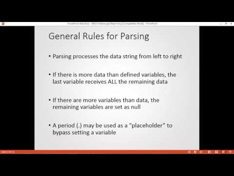 REXX Parse Keyword - Gerhard Adam