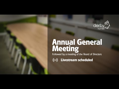 Derby Homes Annual General Meeting - 30 September 2021
