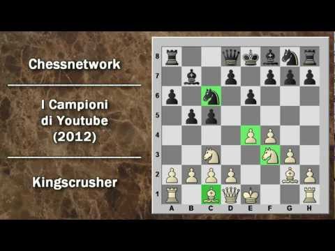 Partite Commentate di Scacchi 26- Kingscrusher vs Chessnetwork - I Campioni di Youtube - 2012