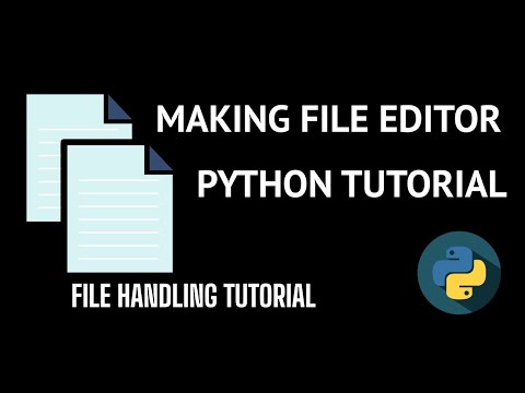 Making Own File Editor In Python Absolute For Beginners Python Project
