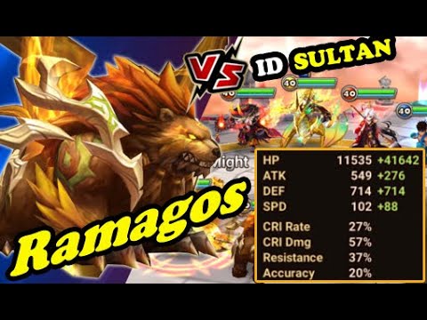 RAMAGOS SUMMONERS WAR (WIND WAR BEAR) ANTI CLEAVE TEAM