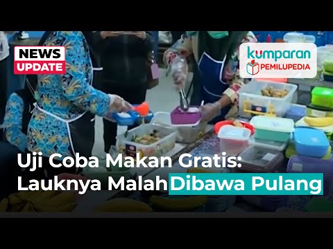 Uji Coba Makan Siang Gratis: Lauknya Dibawa Pulang