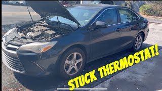 How To Replace The Thermostat on a 2012-2017 Toyota Camry | Step-By-Step Guide