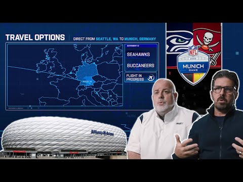 How does an NFL team pull off a 5,000-mile journey to play in Germany