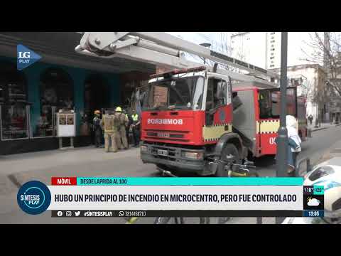 Principio de incendio en el microcentro tucumano