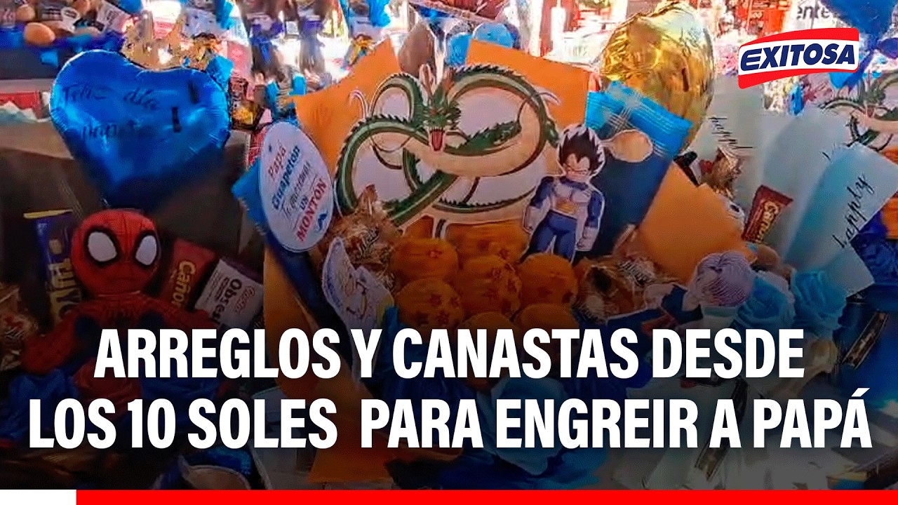 🔴🔵 Arreglos y canastas desde los 10 soles para engreír a papá
