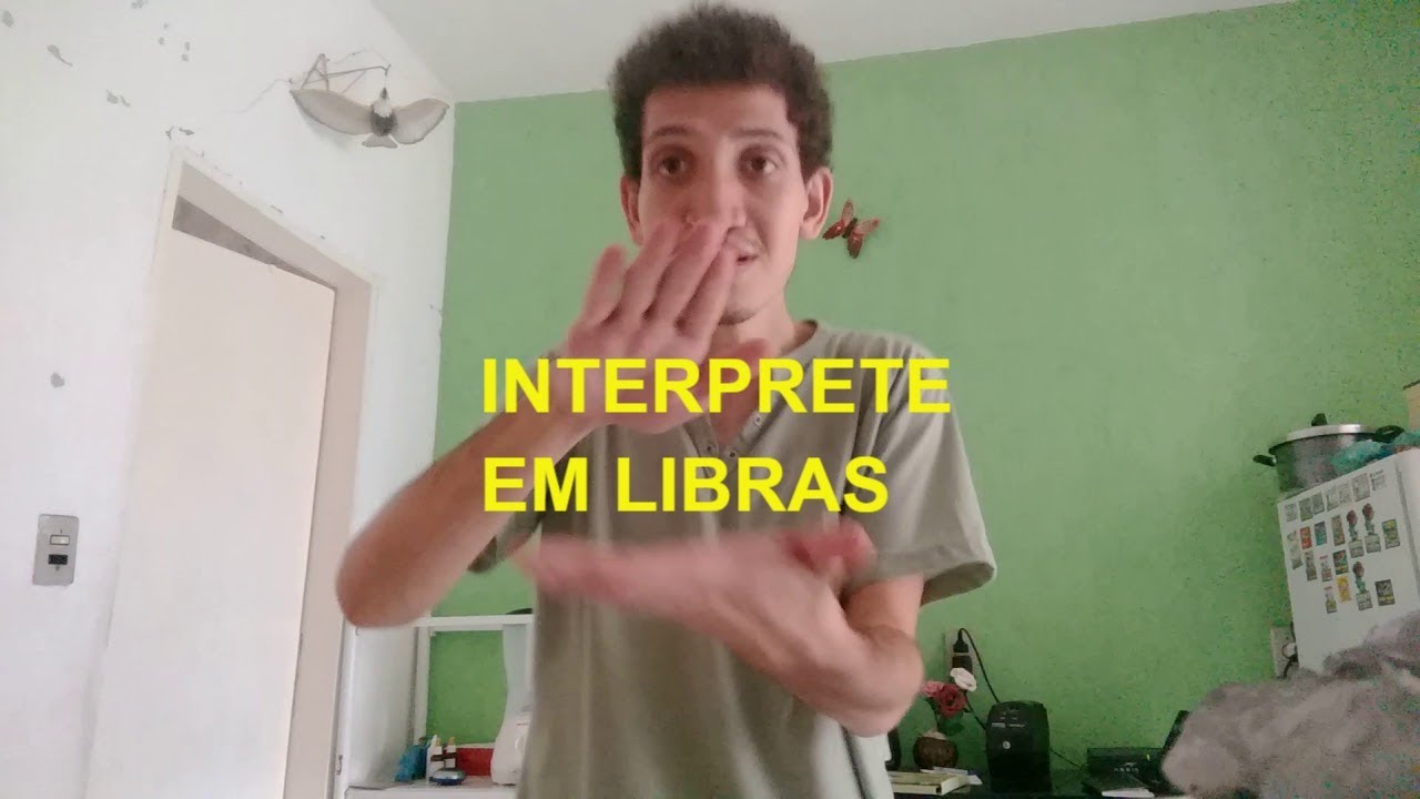 Sinal de INTERPRETE em LIBRAS