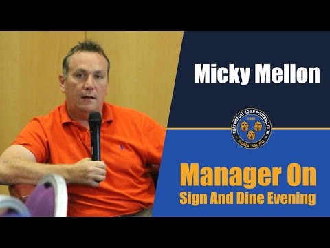 MICKY MELLON: On Sign And Dine Evening 2015