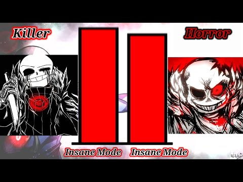 Killer Sans vs Horror Sans Power Levels