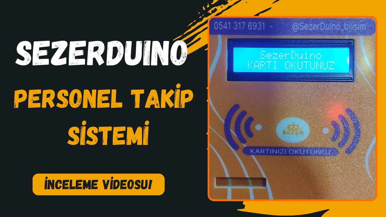 SezerDuino WhatsApp Bildirimli Personel Takip Sistemi | Anında Personel Giriş-Çıkış Takibi