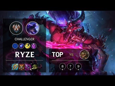 Ryze Top vs Renekton - EUW Challenger Patch 10.8