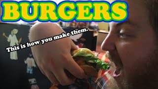 How To Make Real American Hamburgers