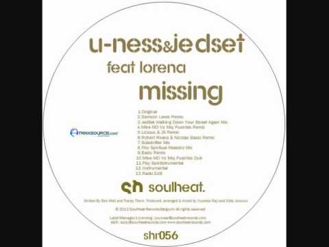 U-Ness & JedSet Feat Loréna - Missing (Robert Rivera & Nicolas Bassi Remix)