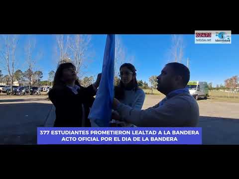 ESTUDIANTES DEL PARTIDO DE COLÓN PROMETIERON LEALTAD A LA BANDERA