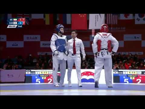Wuxi 2017 World Taekwondo Grand Slam +67kg FEM Saebon An(KOR) vs  Zahra POURESMAEIL(IRI)