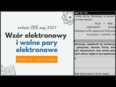 WZÓR ELEKTRONOWY - WOLNE PARY ELEKTRONOWE - Chemia CKE 2021 Maj - Zadanie 12- Krucza Analogia