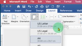 How To Change Paper Size In Word To A3