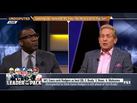 UNDISPUTED | Skip and Shannon SHOCKED NFL Execs rank Aaron Rodgers as best QB, ahead of Tom Brady
