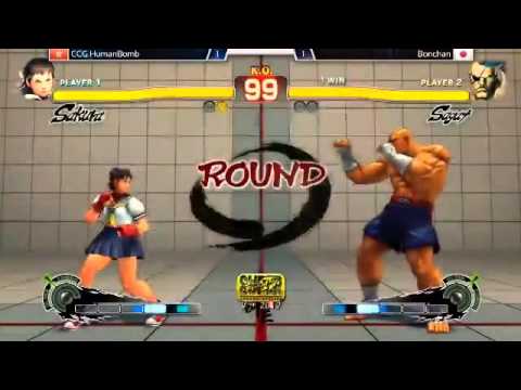 IGT 2014 - Human Bomb (Sakura) vs. Bonchan (Sagat) - AE Pool (L)